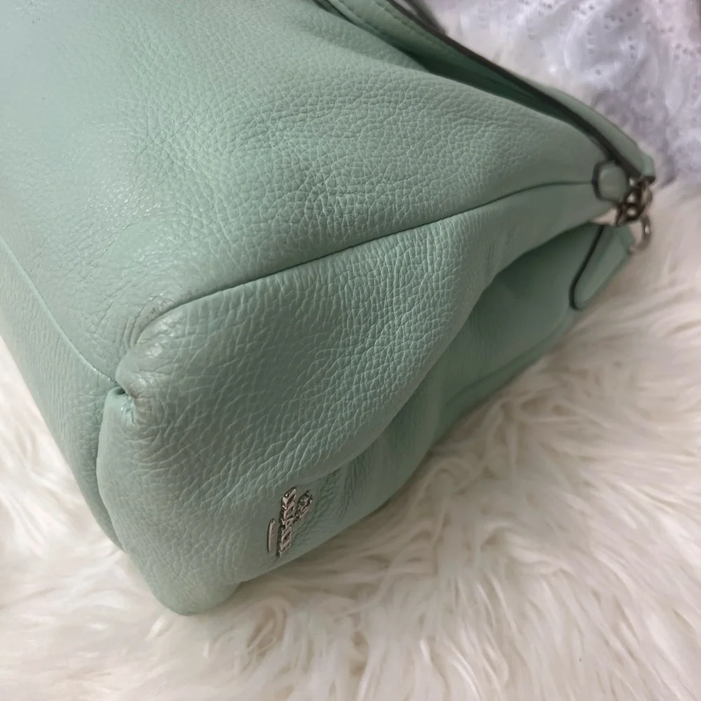 Coach Mint Green #F35723 Leather Shoulder Bag - Picture 3 of 14